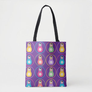 Daisyflower Matryoshka  Tote Bag
