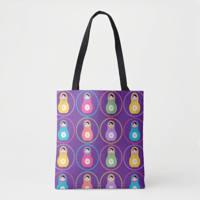 Daisyflower Matryoshka  Tote Bag (Front)