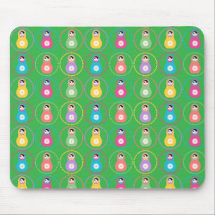 Daisyflower pattern mouse pad
