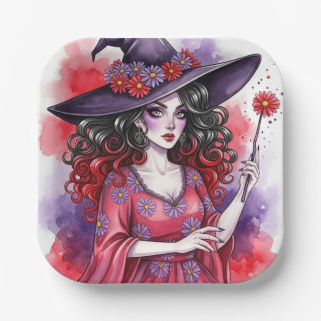DaisyWitch Paper Plate (Front)