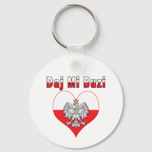 Daj Mi Buzi Eagle Heart Key Ring