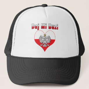 Daj Mi Buzi Eagle Heart Trucker Hat