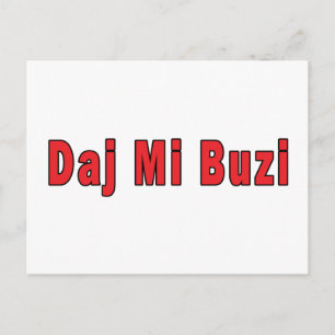 Daj Mi Buzi - Give me a Kiss Postcard