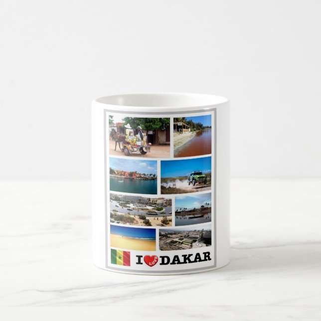 Dakar I Love - Senegal - Coffee Mug (Center)