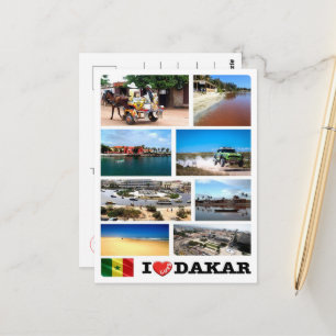 Dakar I Love - Senegal - Postcard