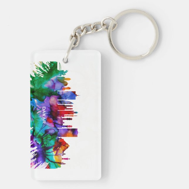 Dakar Skyline Key Ring (Back)