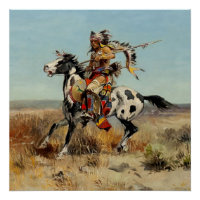 “Dakota Chief” Western Art by Charles M Russell