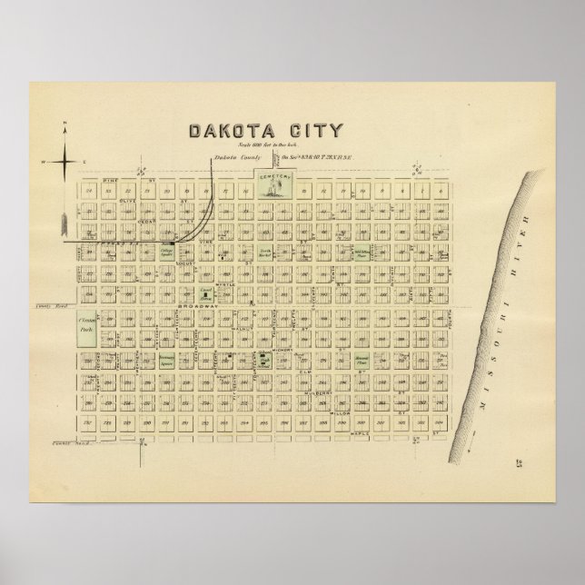 Dakota City, Nebraska Poster (Front)
