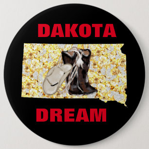 DAKOTA DREAM 6 CM ROUND BADGE