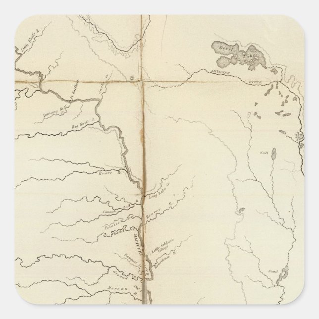 Dakota Territory Square Sticker (Front)