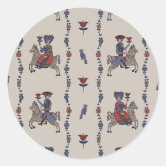 Dala B - Round Stickers for Stationery