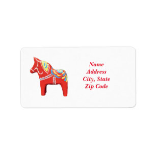 Dala Horse Address Labels
