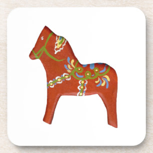 Dala Horse Coaster Set