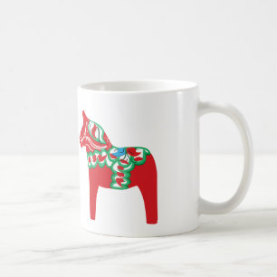 Dala Horse Coffee Cup. Coffee Mug