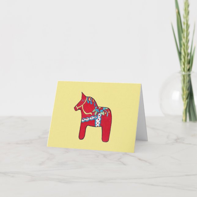 Dala Horse Collectors Notecard (Front)