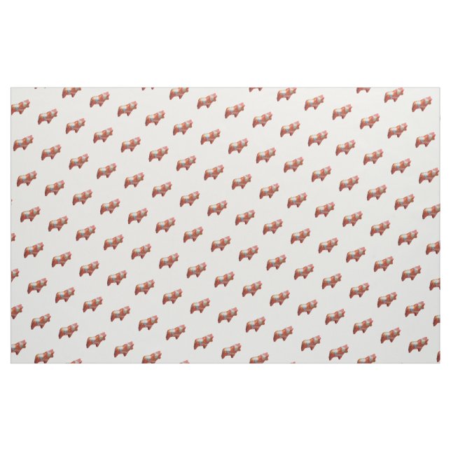 Dala Horse Cotton Fabric (Yard)
