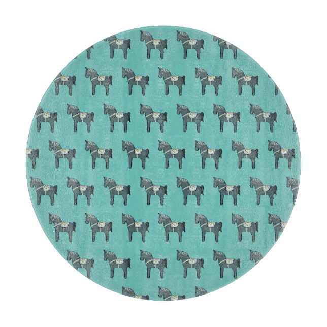 Dala horse cutting board (Front)