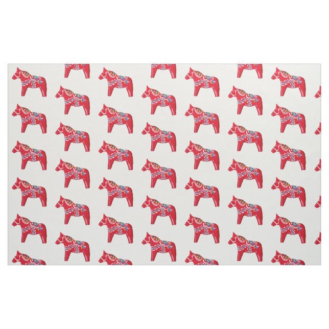 Dala Horse Fabric by Julia Morrill (Fat Quarter)