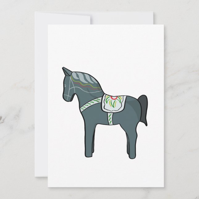 Dala horse invitation (Front)