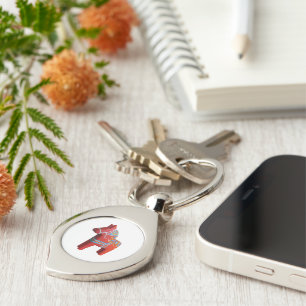 Dala Horse Key Chain
