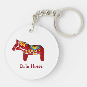Dala Horse Key Ring