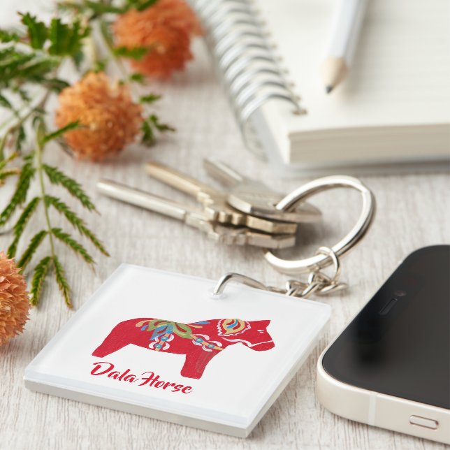 Dala Horse Key Ring (Front Right)