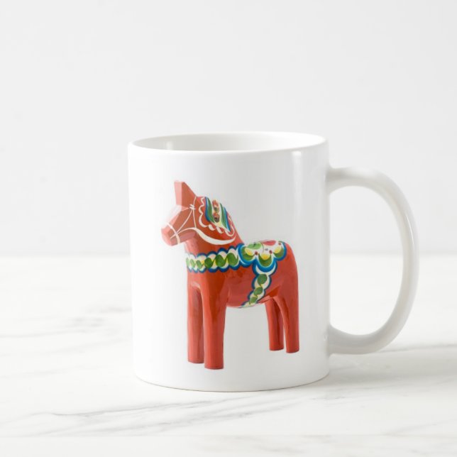 Dala horse, Made in Sweden Coffee Mug (Right)