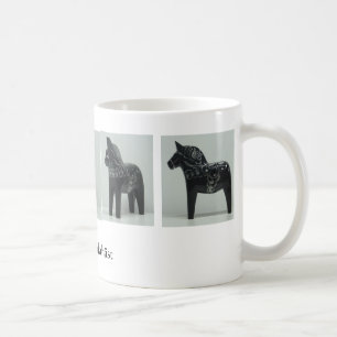 DALA HORSE mug - black