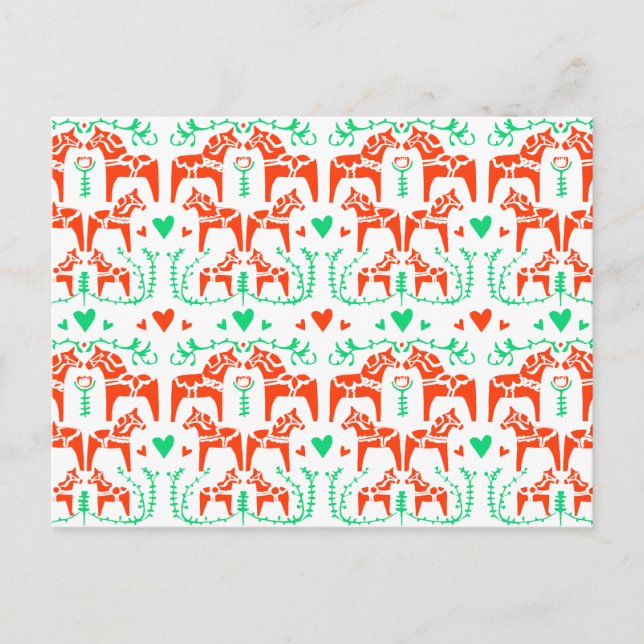 Dala Horse Postcard (Front)