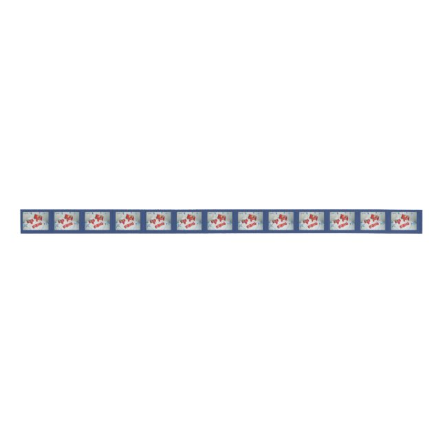 Dala Horse Ribbon Grosgrain Ribbon (Front)