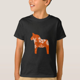 Dala Horse Snowflake T-Shirt