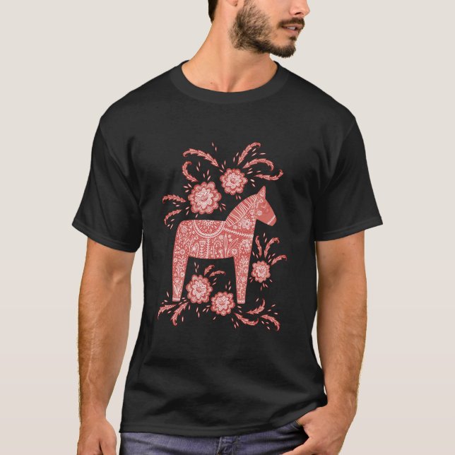 Dala Horse Swedish T-Shirt (Front)