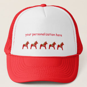 Dala Horse to Personalise or Customise Trucker Hat