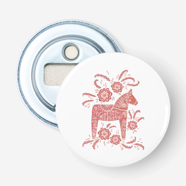 Dala Horse Traditional Bottle Opener (Front)