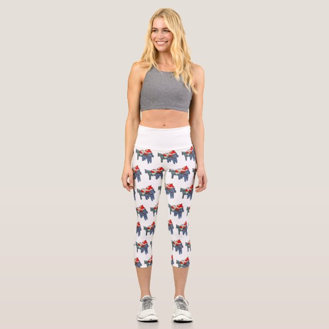 Dala Horses Capri Leggings (Front)