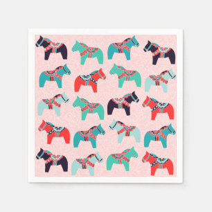 Dala Horses Paper Napkins