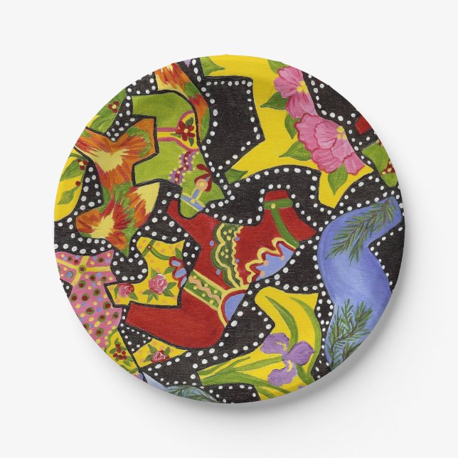 Dala Horses Paper Plate (Front)