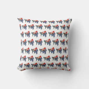 Dala Horses Square Cushion