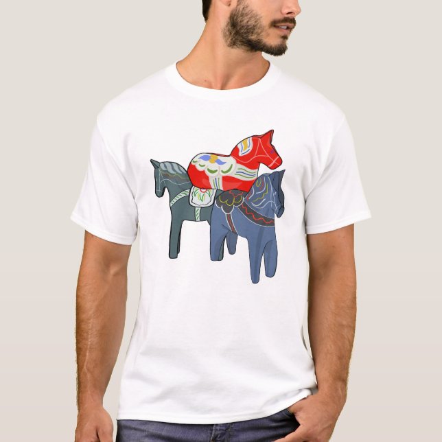 Dala Horses T-Shirt (Front)