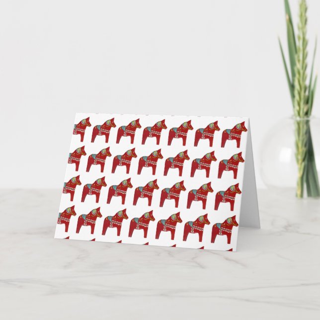 Dala Horses Thank You Card (Front)