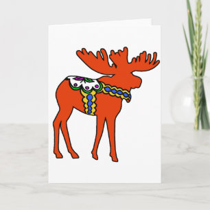Dala Moose Holiday Card