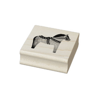 Dalah horse design/silhouette/pattern rubber stamp