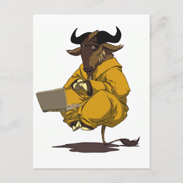 Dalai Gnu Postcard (Front)