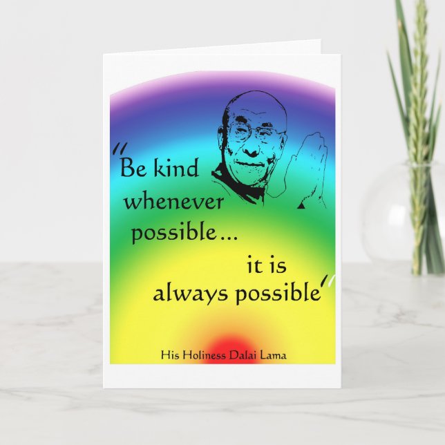 Dalai Lama: Be Kind Card (Front)