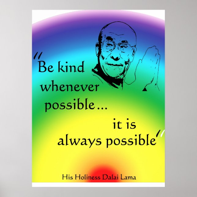 Dalai Lama: Be Kind Poster (Front)
