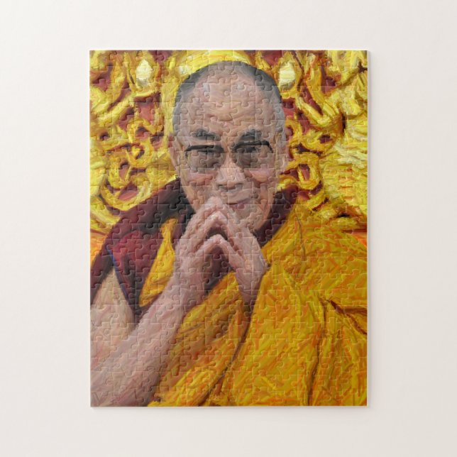 Dalai Lama Buddha Buddhist Buddhism Meditation Jigsaw Puzzle (Vertical)
