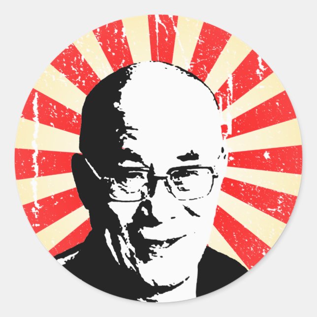 Dalai Lama Classic Round Sticker (Front)