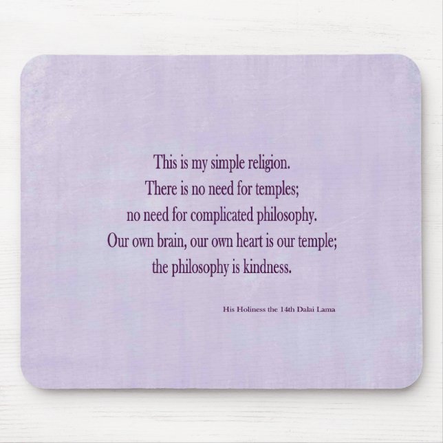 Dalai Lama Mousepad (Front)