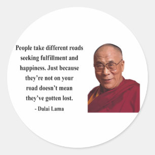 dalai lama quote 1b classic round sticker