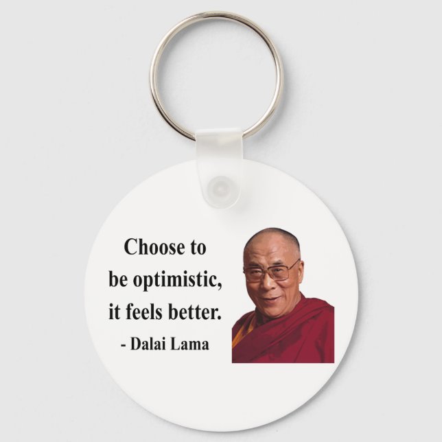 dalai lama quote 4b key ring (Front)